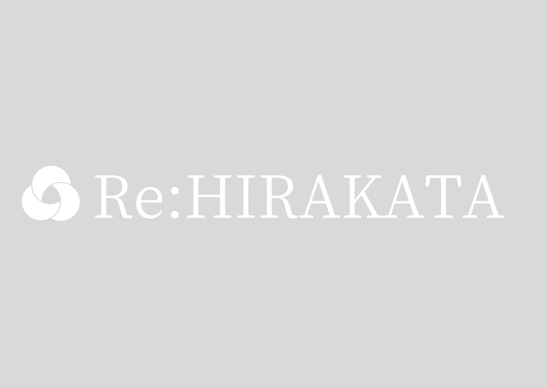 Re:HIRAKATAのサービスロゴプレビュー画像（ホワイト）